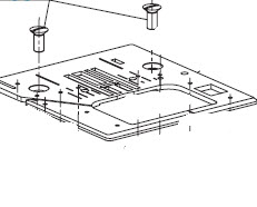 Futura XL400/Quartet needle plate screw 416440701